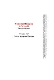 numerical recipes in fortran 90 pdf