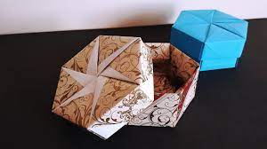 origami hexagon box you