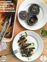 balsamic marinated baked portobello