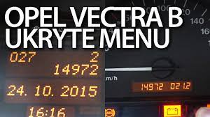 Ukryte menu Opel Vectra B (komputer pokładowy, zestaw wskaźników) - YouTube