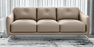 skyler leather 3 seater sofa in