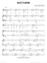 nocturne sheet for voice piano