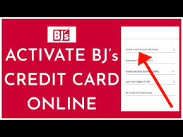 how to activate bj s credit card