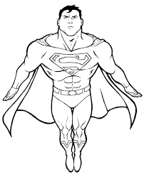 dibujos de superman imprimir para