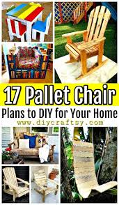 17 pallet chair plans to diy for your