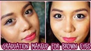 graduation makeup for brown eyes