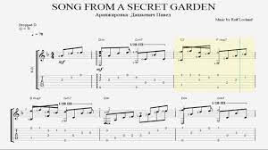 a secret garden fingerstyle guitar