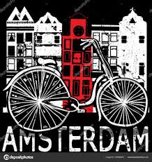 Amsterdam Tee Graphic Design Style Stock Vector Emeget