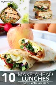 make ahead lunches under 400 calories