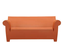 bubble club sofa terracotta kartell