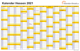 Wählen sie rechts aus um sich die ferien einer anderen region oder eines anderen jahres anzeigen zu lassen. Feiertage 2021 Hessen Kalender