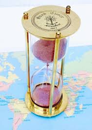 Timer Hourglass Brass Nautical Maritime