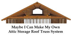 large building and garage roof framing