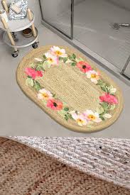 oval bathroom rug toilet shower mat