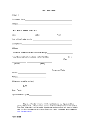 Bill Of Sales Template For Car Sale Printable Ontario Massachusetts