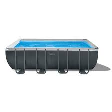 intex ultra 18 x 9 x 52 xtr rectangular frame swimming pool set w pump filter
