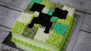 minecraft birthday cake in the way you