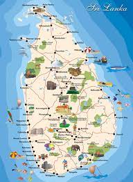 map of sri lanka tourist map of sri