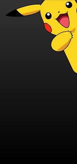 pikachu black background hd phone