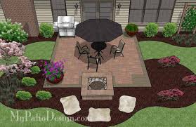 Diy Patio Plan With Fire Pit 320 Sq Ft