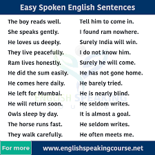 100 spoken english sentences english