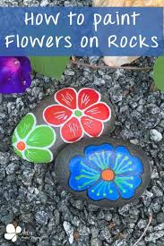 Diy Flower Painted Rocks Easy Tutorial