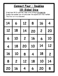 These aren't just any printable games! Doubles Dice Games Worksheets Teachers Pay Teachers