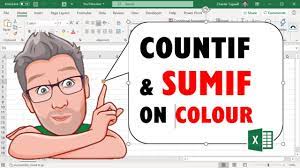 excel countif sumif on colour no