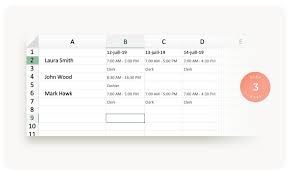 how to make a work schedule in excel