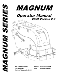 magnum operators manual refurbished