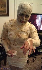 mummy homemade halloween costume