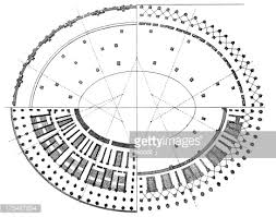 floorplan of the colosseum rome italy