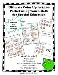 Ultimate Coins Up To 1 Using Touchmath For Special Education