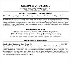 Loss Prevention Manager Job Description Resume Retail Operation