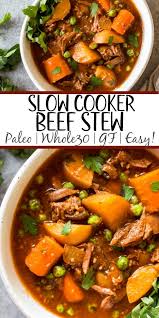 slow cooker beef stew whole30 paleo