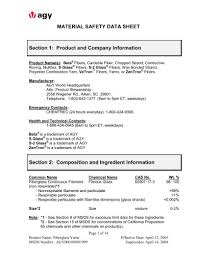 material safety data sheet agy pdf