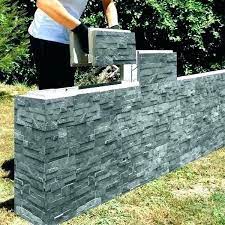 block garden wall concrete retaining