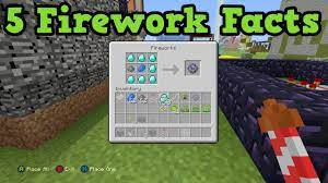 To make these fireworks, you first need to combine all the. Minecraft Xbox 360 Ps3 5 Firework Fun Facts Youtube
