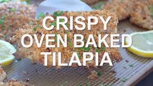 crispy oven baked tilapia video