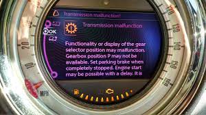 transmission malfunction message