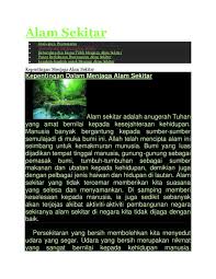 Docx, pdf, txt or read online from scribd. Doc Alam Sekitar Syahrul Aizat Academia Edu
