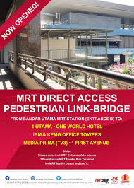 Now, commuters no longer need to head towards 1 powerhouse (entrance the free shuttle bus service to and fro the mall from the 1 powerhouse mrt feeder bus terminal and mrt park & ride will continue. Joint Media Statement With 1 Utama Shopping Centre Facebook