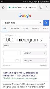 Mg Into Microgram Gram Into Microgram