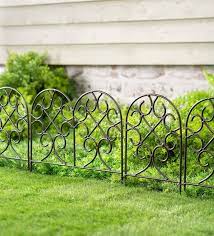 Iron Fence Garden Edging