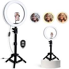 led ring light 10 inch with tripod stand