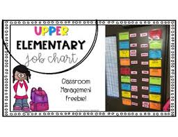 Upper Elementary Job Chart By The Kindest Classroom Tpt