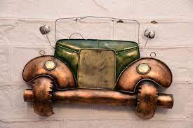 bronze iron vintage collection car wall