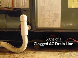 signs of a clogged ac drain line st