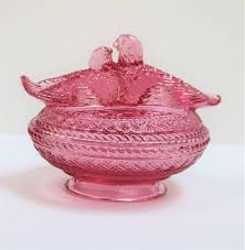 Vintage Westmoreland Pink Glass Candy