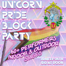 unicorn pride block party 3 day p